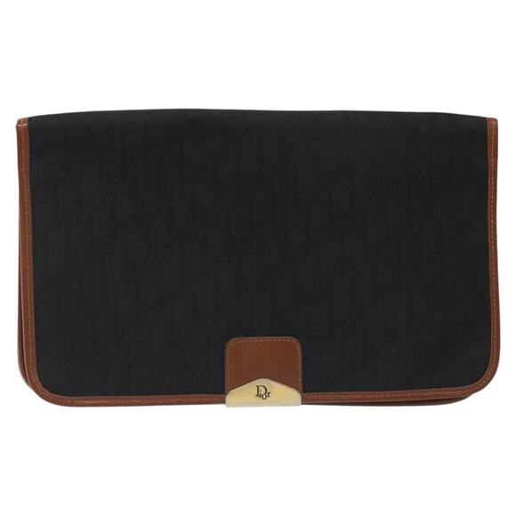 DIOR Trotter Canvas Shoulder Bag Black - Picture 2 of 12